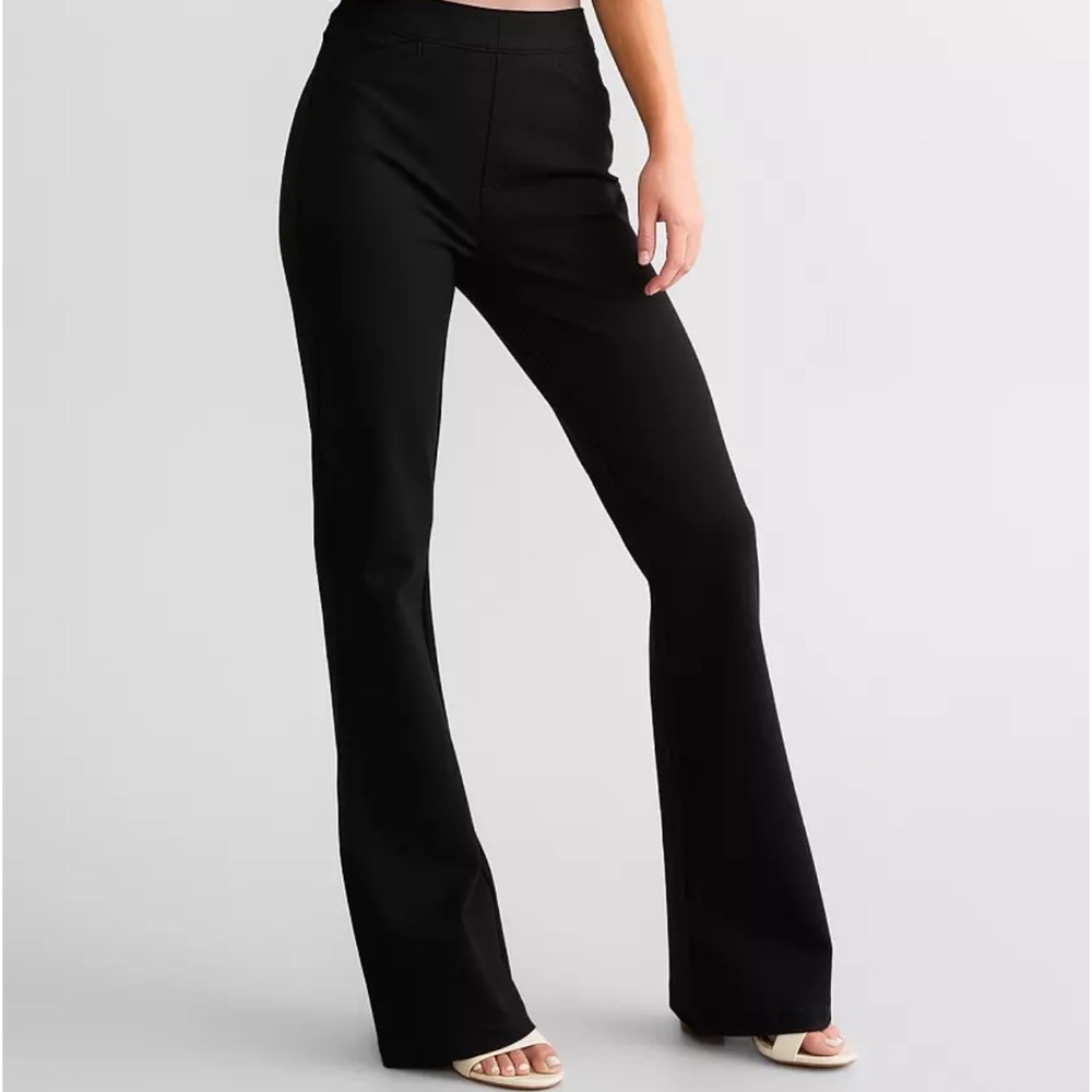 Buckle Black Women's Flare Pants
